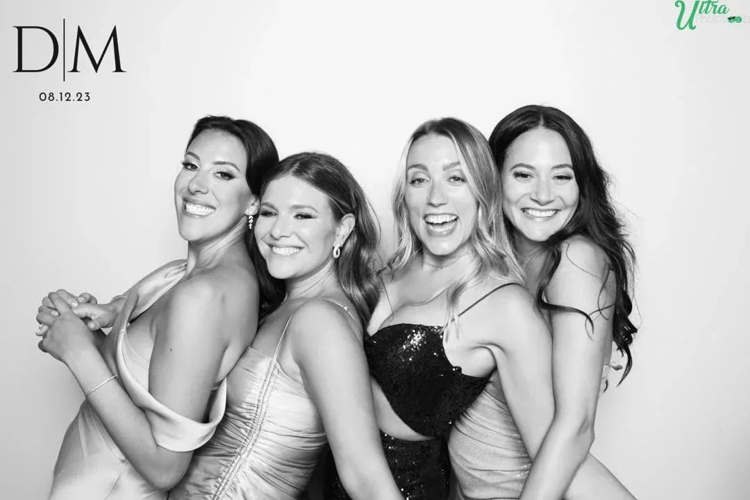 Guests using the Glam Photo Booth at an event - Image 2